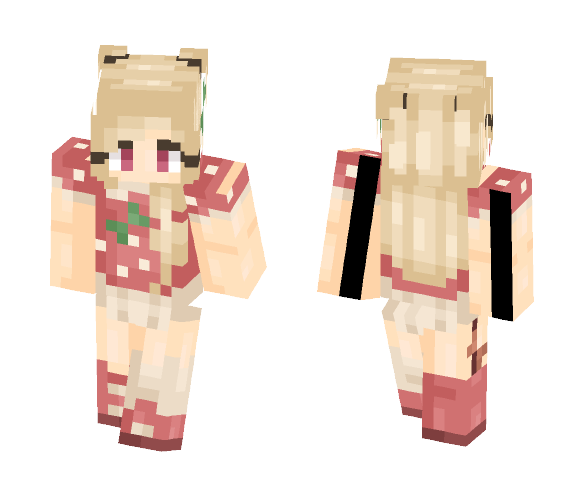 Strawberry Girl - Μαcαrοη_ - Girl Minecraft Skins - image 1