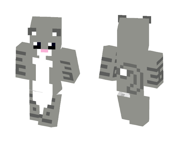 Gray Kitten - Male Minecraft Skins - image 1