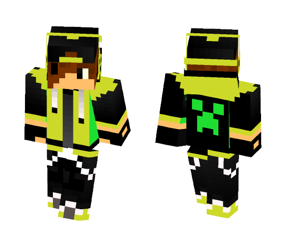 Yellow Hoodie - Male Minecraft Skins - image 1