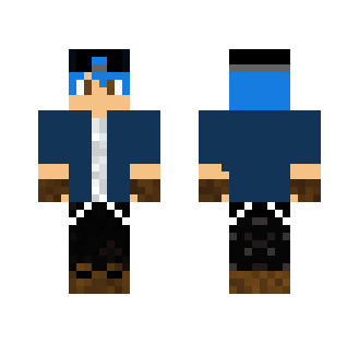 me with blue hair - Male Minecraft Skins - image 2
