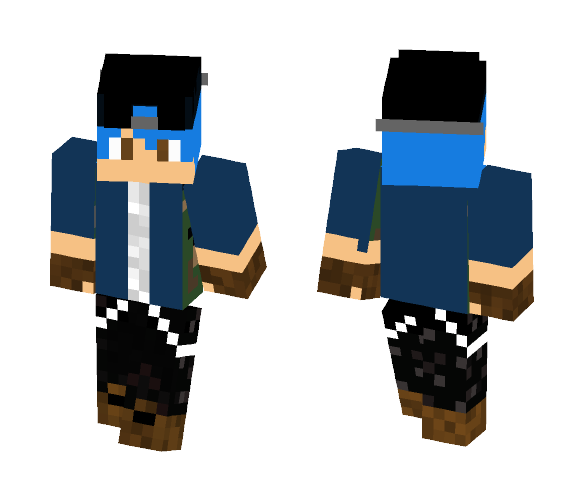 me with blue hair - Male Minecraft Skins - image 1