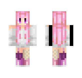 pink purple n' white o3o - Female Minecraft Skins - image 2