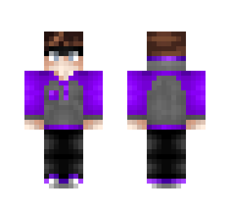 Purple Edit of Fin - Male Minecraft Skins - image 2