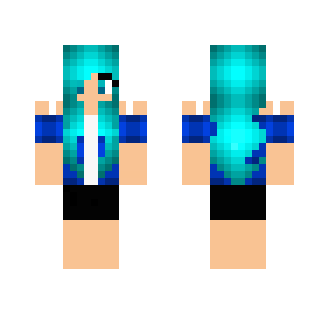 Casual Blue2 - Female Minecraft Skins - image 2