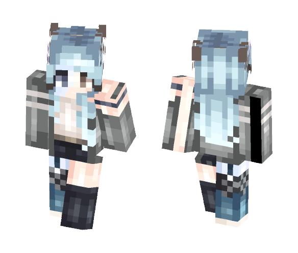 Oc - Frostbite Popreelio!! 0o0 - Female Minecraft Skins - image 1