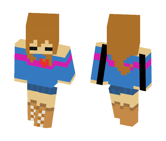 Frisk (Not Backwards xD) - Female Minecraft Skins - image 1