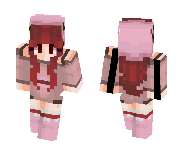 [Raspberry Macaroon] - Female Minecraft Skins - image 1