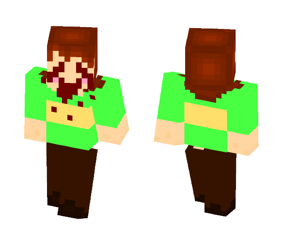 Melting Face Chara (Undertale) - Interchangeable Minecraft Skins - image 1