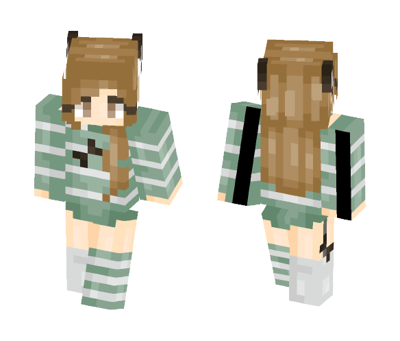 Girl in Pajamas - Μαcαrοη_ - Girl Minecraft Skins - image 1