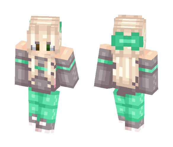 Green Winter - Female Minecraft Skins - image 1