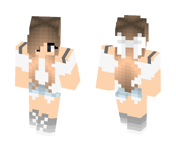 Light brunette-Female skin - Female Minecraft Skins - image 1