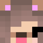 Cute Brown Haired Dog Filter Girl - Color Haired Girls Minecraft Skins - image 3