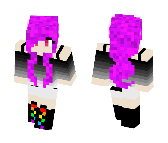 ShadowRainbow Girl - Girl Minecraft Skins - image 1
