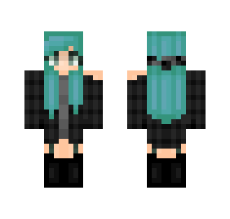 grunge ♡ (mild style change) - Female Minecraft Skins - image 2