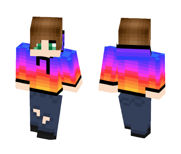 Cool Sweaters Series - Sunset - Male Minecraft Skins - image 1