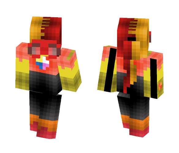 Steven Universe OC - Fire Quartz - Interchangeable Minecraft Skins - image 1