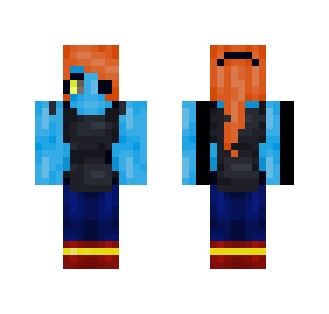 Undyne - UnderTale - Female Minecraft Skins - image 2