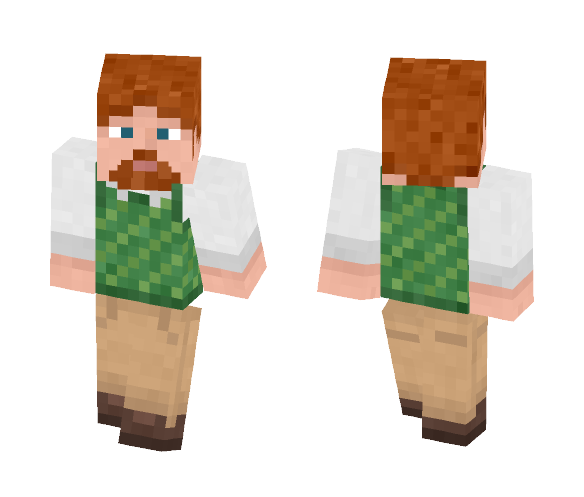 Green Sweater Vest - Male Minecraft Skins - image 1