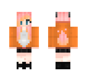 Fox Hoodie Girl For FireFoxPlays - Girl Minecraft Skins - image 2