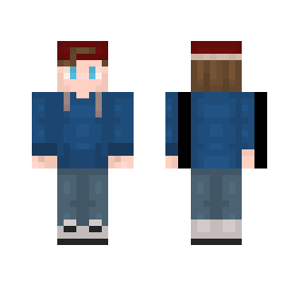 Blue Hoodie Boy - Boy Minecraft Skins - image 2