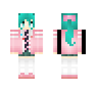 Hatsune Miku Ribbon Girl - Girl Minecraft Skins - image 2