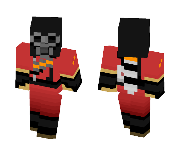Team Fortress 2 Pyro ( Red ) - Male Minecraft Skins - image 1