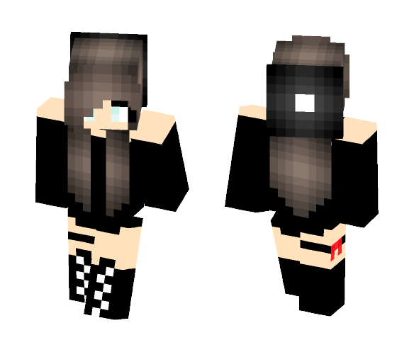 Goth Girl - Girl Minecraft Skins - image 1