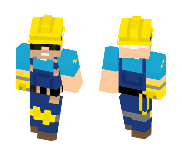Team Fortress 2 engineer ( blu ) - Male Minecraft Skins - image 1