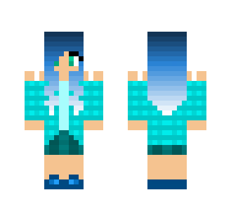 Casual Blue - Female Minecraft Skins - image 2