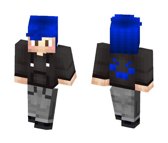 Blue Kawaii spider Guy - Kawaii Minecraft Skins - image 1