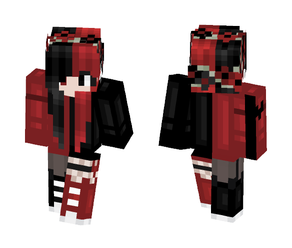 RedBlack - Female Minecraft Skins - image 1