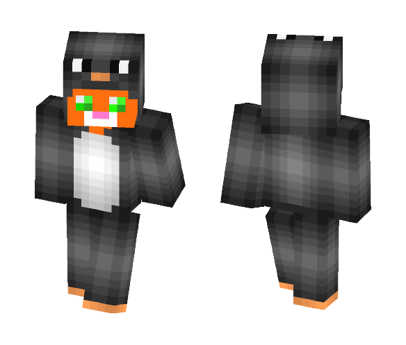 Cat in a penguin onesie - Cat Minecraft Skins - image 1