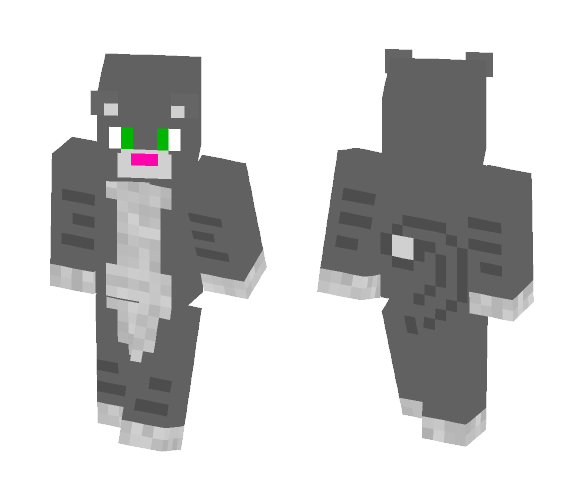 Grey Cat [Guy] - Cat Minecraft Skins - image 1