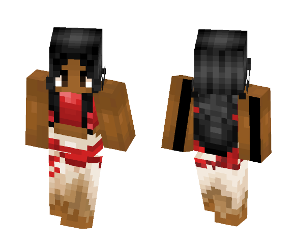 Princess Moana -;*- First skin! - Female Minecraft Skins - image 1
