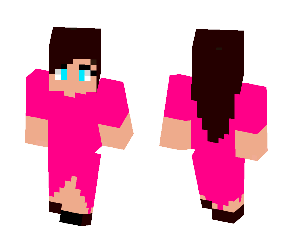 Pink dress prom girl - Girl Minecraft Skins - image 1