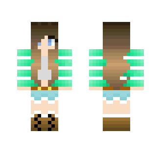 Mint Girl - Girl Minecraft Skins - image 2