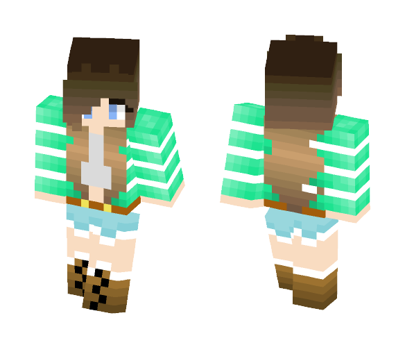 Mint Girl - Girl Minecraft Skins - image 1