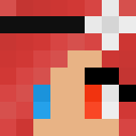 Bright Red Hair Girl - Color Haired Girls Minecraft Skins - image 3