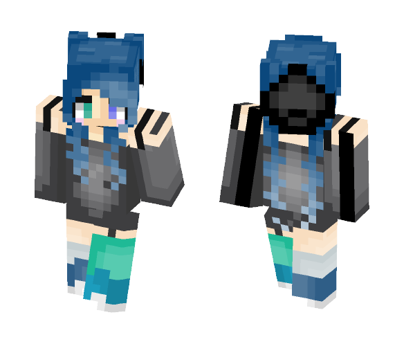 Radiant Blue ~ST~ - Female Minecraft Skins - image 1