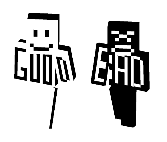 good =) BAD >=! - Interchangeable Minecraft Skins - image 1