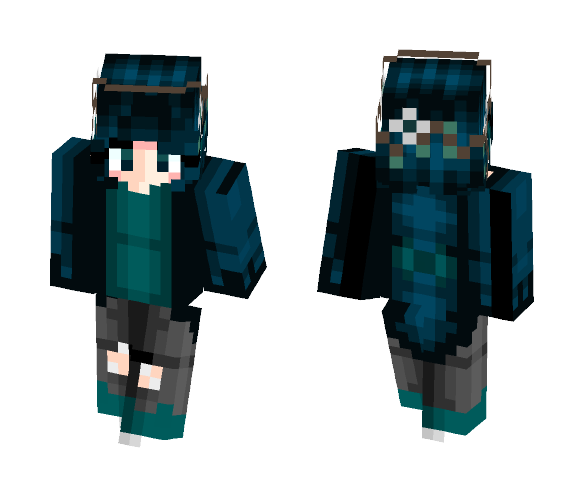 sinking into a sea of despair - Female Minecraft Skins - image 1