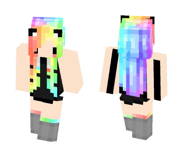 ????Rainb????w???? - Female Minecraft Skins - image 1