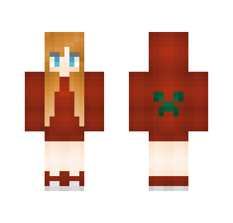 Red Creeper ~Scartha~ - Female Minecraft Skins - image 2