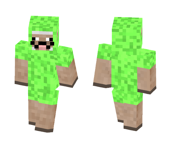 Green Pink Sheep - Male Minecraft Skins - image 1