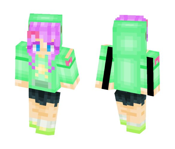 Green Sweater Girl - Girl Minecraft Skins - image 1