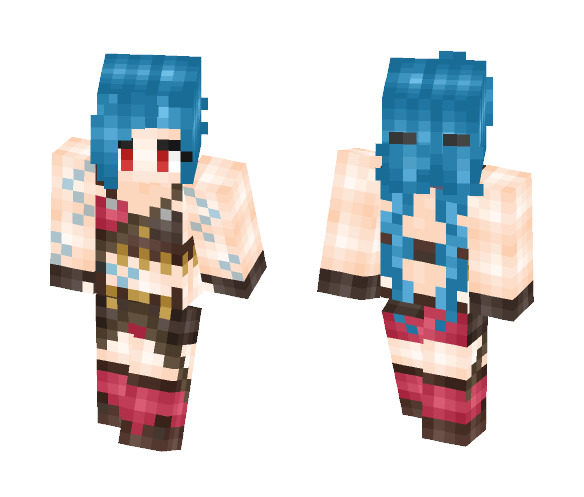 Jinx (League Of Legends) - Female Minecraft Skins - image 1