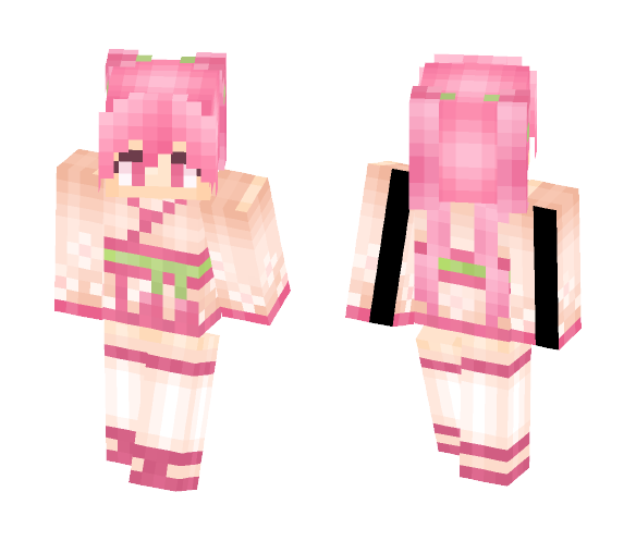 Sakura Miku - Female Minecraft Skins - image 1