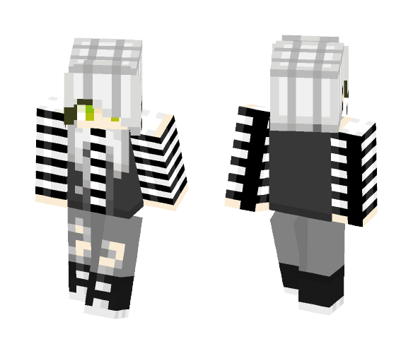 Stripes & vest~ - Female Minecraft Skins - image 1