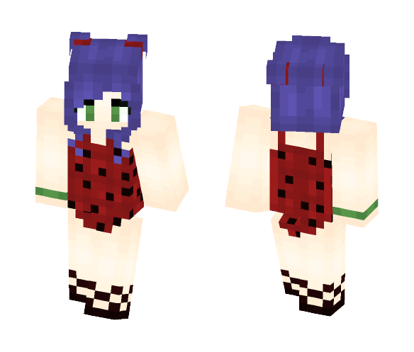 LadyBug Swim Suit - Female Minecraft Skins - image 1