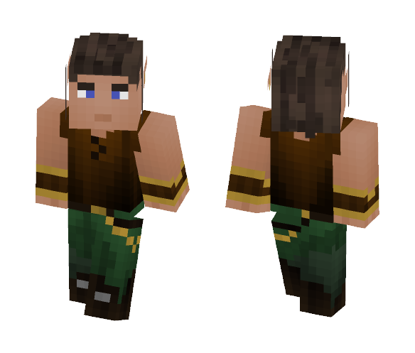 Cahir, the Wood Elf [LotC] - Male Minecraft Skins - image 1